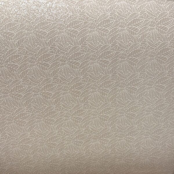 Beige Leaf Wallpaper