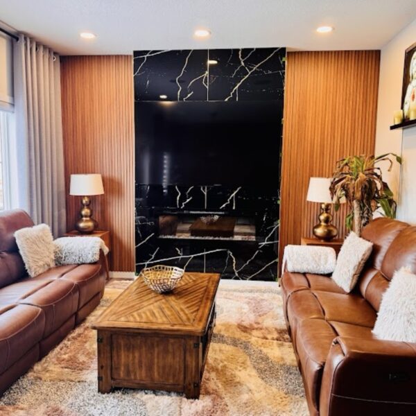 WPC red cedar wall panel design Calgary